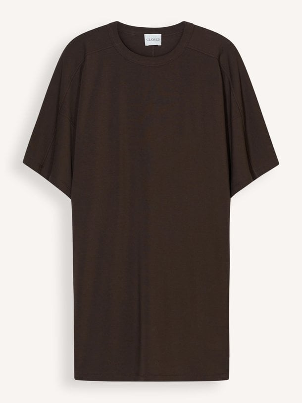 Ontdek de Katoenmix T-shirt jurk van Closed in de kleur Bruin bij Orangebag. Op werkdagen voor 21:45 besteld, morgen in huis.