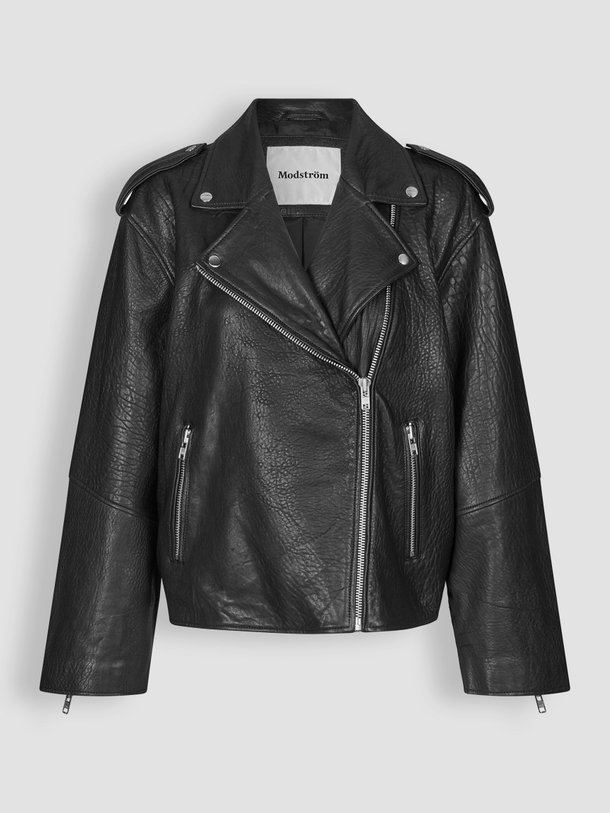 Ontdek de Hulla oversized lederen jack van Modstrom in de kleur zwart bij Orangebag. Op werkdagen voor 21:45 besteld, morgen in huis.