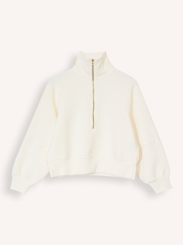 Ontdek de Milano katoenmix rib sweater van Varley in de kleur off-white bij Orangebag. Op werkdagen voor 21:45 besteld, morgen in huis.
