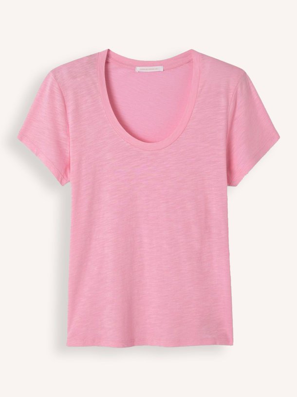 Ontdek de Jacksonville katoenmix slub T-shirt van American Vintage in de kleur lichtroze bij Orangebag. Op werkdagen voor 21:45 besteld, morgen in huis.