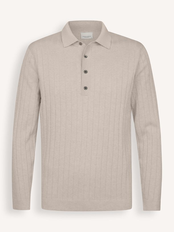 Ontdek de Katoenen polo trui van Profuomo in de kleur Beige bij Orangebag. Op werkdagen voor 21:45 besteld, morgen in huis.