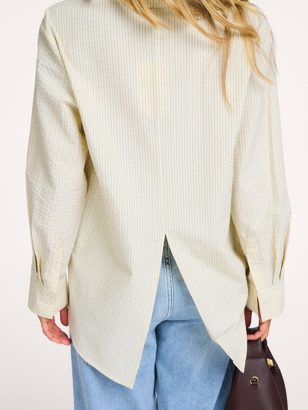 Ontdek de Vigge katoenmix gestreepte blouse van Modstrom in de kleur Geel bij Orangebag. Op werkdagen voor 21:45 besteld, morgen in huis.