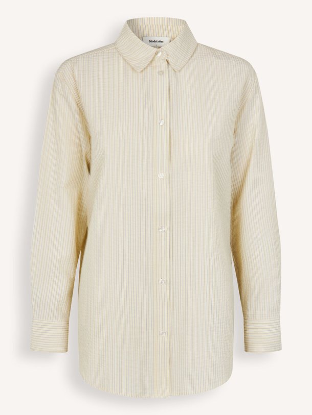 Ontdek de Vigge katoenmix gestreepte blouse van Modstrom in de kleur Geel bij Orangebag. Op werkdagen voor 21:45 besteld, morgen in huis.