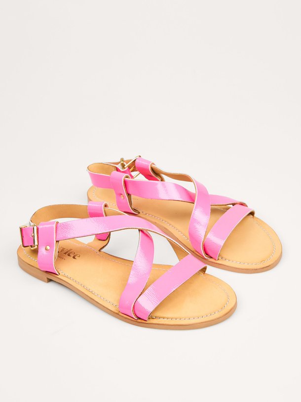 Ontdek de Laura laklederen neon sandalen van Ivylee Copenhagen in de kleur roze bij Orangebag. Op werkdagen voor 21:45 besteld, morgen in huis.