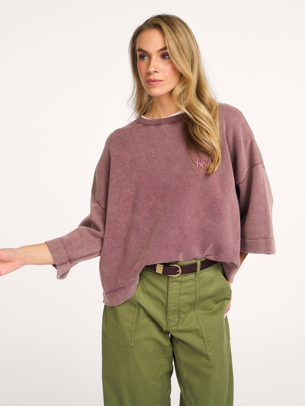 Ontdek de Farlol katoenen sweater van Bellerose in de kleur Aubergine bij Orangebag. Op werkdagen voor 21:45 besteld, morgen in huis.