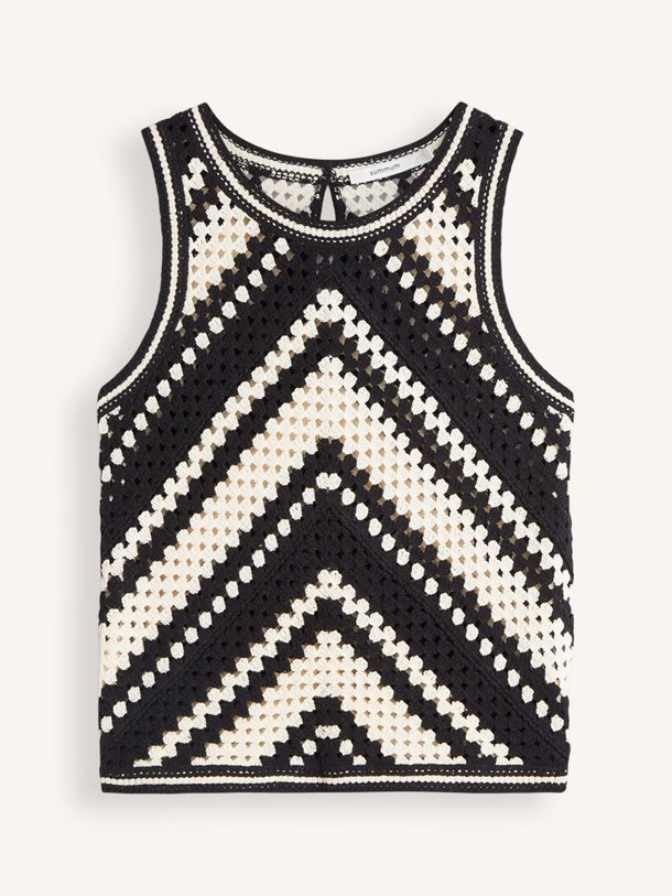 Ontdek de Sleeveless top Striped Crochet knit van Summum bij Orangebag. Op werkdagen voor 21:45 besteld, morgen in huis.