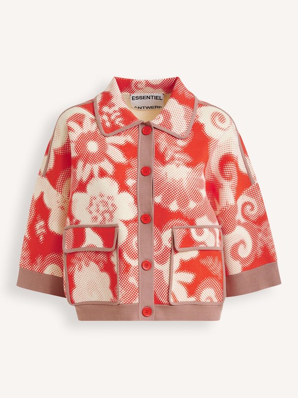 Ontdek de Joly viscosemix vest met print van Essentiel Antwerp in de kleur Oranje bij Orangebag. Op werkdagen voor 21:45 besteld, morgen in huis.