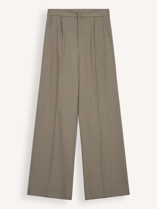 Ontdek de Tailor viscosemix wide leg pantalon van Copenhagen Muse in de kleur bruingrijs bij Orangebag. Op werkdagen voor 21:45 besteld, morgen in huis.