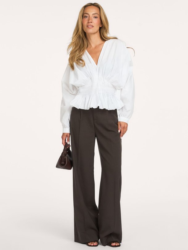 Copenhagen Muse Tailor viscosemix wide leg pantalon - Donkerbruin Ontdek de Tailor viscosemix wide leg pantalon van Copenhagen Muse in de kleur Donkerbruin bij Orangebag. Op werkdagen voor 21:45 besteld, morgen in huis.