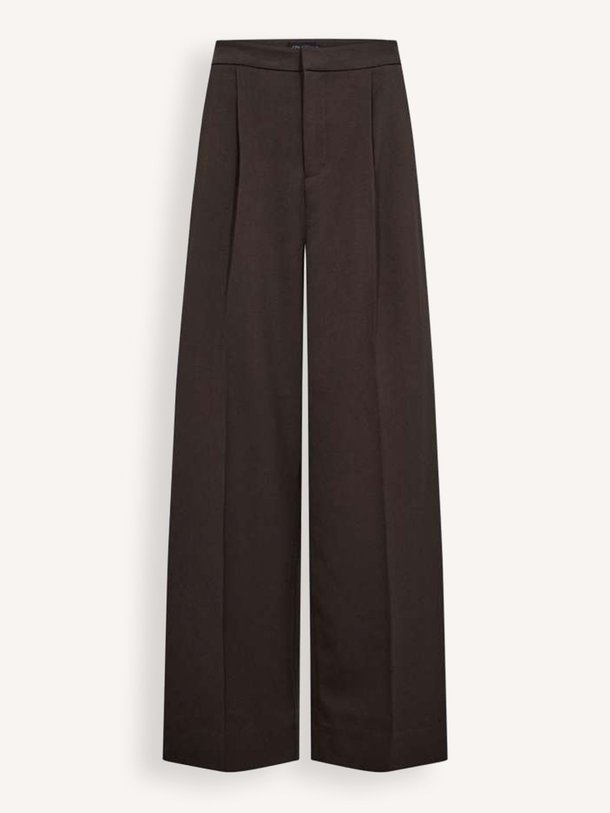 Ontdek de Tailor viscosemix wide leg pantalon van Copenhagen Muse in de kleur Donkerbruin bij Orangebag. Op werkdagen voor 21:45 besteld, morgen in huis.