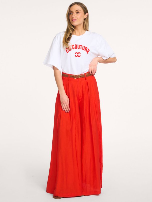 Ontdek de Aura viscosemix broek van Co'Couture in de kleur Oranje bij Orangebag. Op werkdagen voor 21:45 besteld, morgen in huis.
