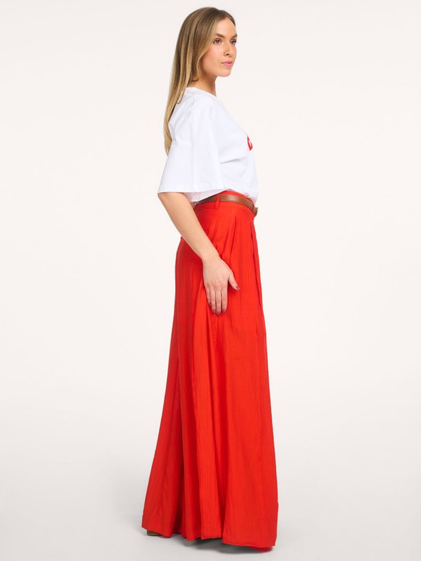 Ontdek de Aura viscosemix broek van Co'Couture in de kleur Oranje bij Orangebag. Op werkdagen voor 21:45 besteld, morgen in huis.
