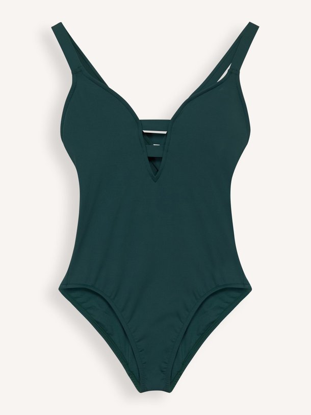 Ontdek de S.Collective Deep V One Piece van Seafolly in de kleur donkergroen bij Orangebag. Op werkdagen voor 21:45 besteld, morgen in huis.