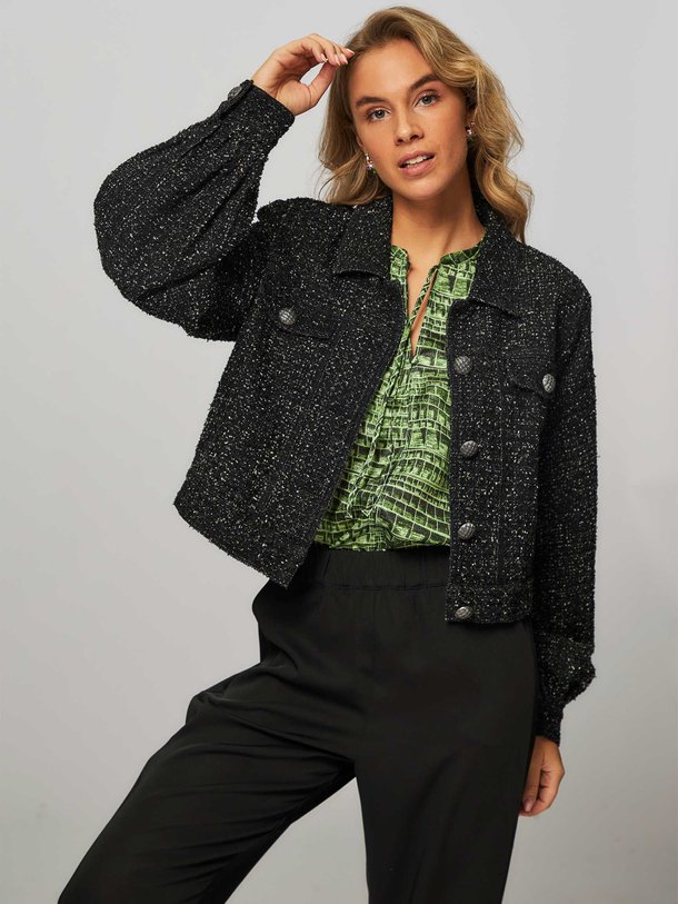 Ontdek de Jeanetta katoenen cropped jasje van Gestuz in de kleur zwart bij Orangebag. Op werkdagen voor 21:45 besteld, morgen in huis.