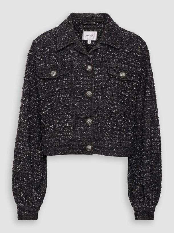 Ontdek de Jeanetta katoenen cropped jasje van Gestuz in de kleur zwart bij Orangebag. Op werkdagen voor 21:45 besteld, morgen in huis.