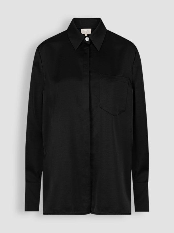 Ontdek de Louda geweven blouse van Dante 6 in de kleur zwart bij Orangebag. Op werkdagen voor 21:45 besteld, morgen in huis.