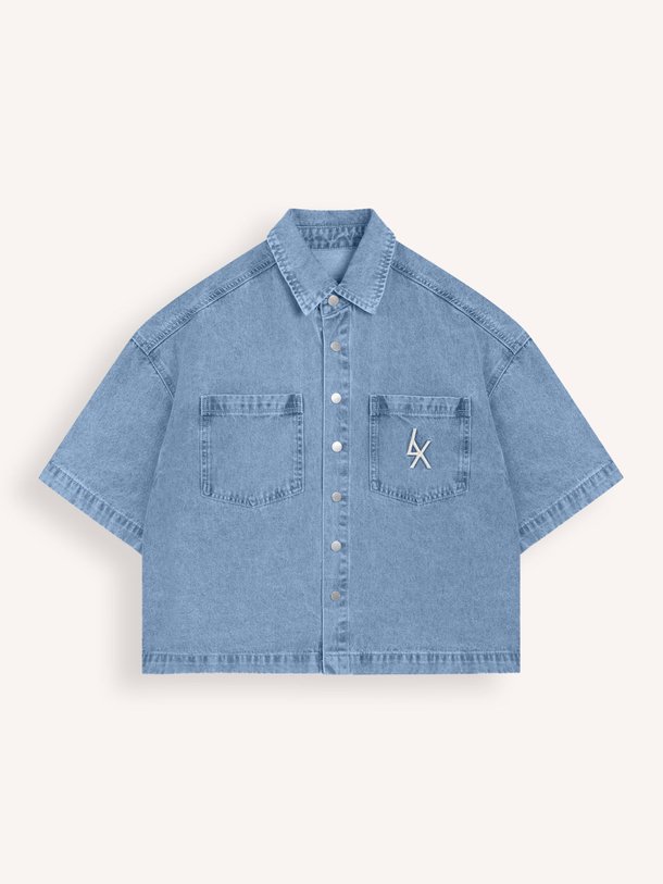 Ontdek de Denim blouse van Alix The Label in de kleur Blauw bij Orangebag. Op werkdagen voor 21:45 besteld, morgen in huis.