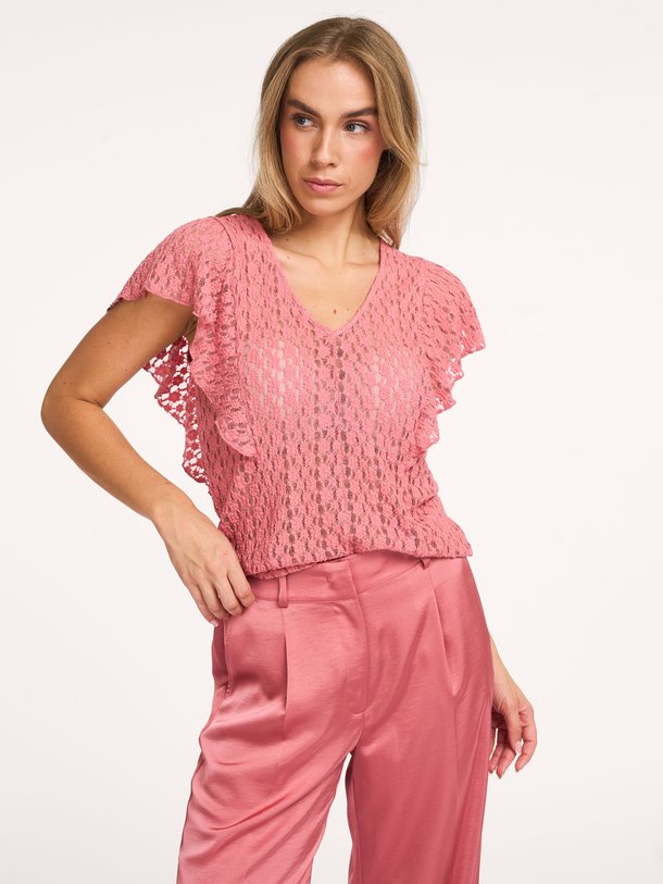 Ontdek de Viev katoenmix kanten top van Dante 6 in de kleur Koraal bij Orangebag. Op werkdagen voor 21:45 besteld, morgen in huis.