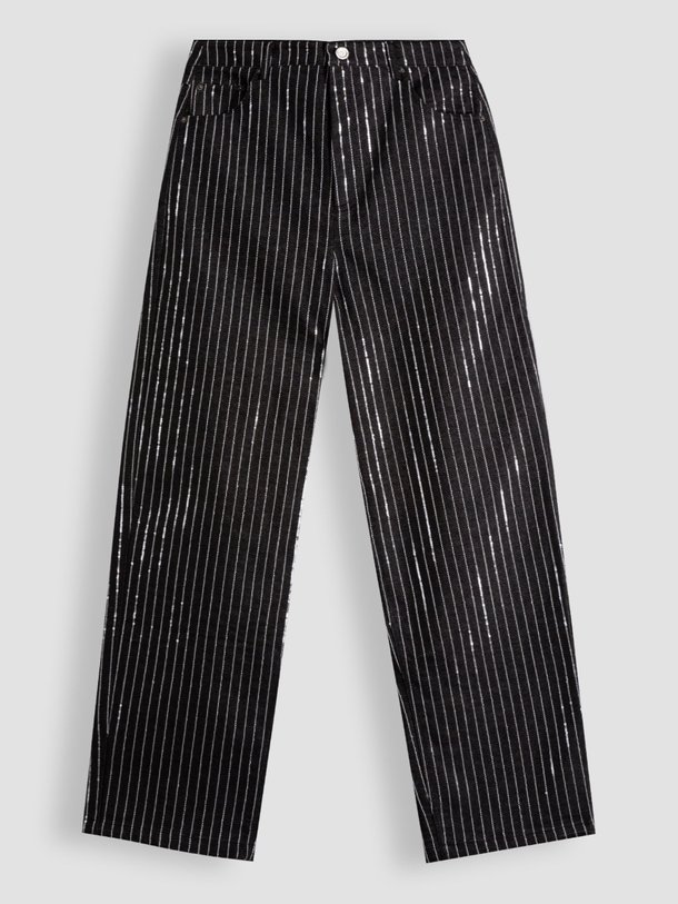 Rotate Birger Christensen Katoenen Wide Leg Broek Met Pailletten - Zwart Ontdek de Katoenen wide leg broek met pailletten van Rotate Birger Christensen in de kleur zwart bij Orangebag. Op werkdagen voor 21:45 besteld, morgen in huis.