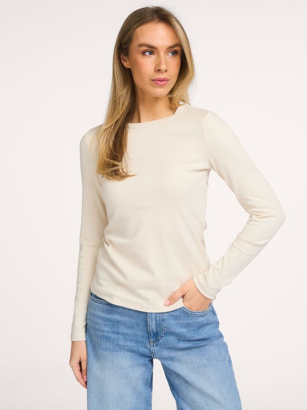Ontdek de Katoenmix longsleeve van Yaya in de kleur Beige bij Orangebag. Op werkdagen voor 21:45 besteld, morgen in huis.