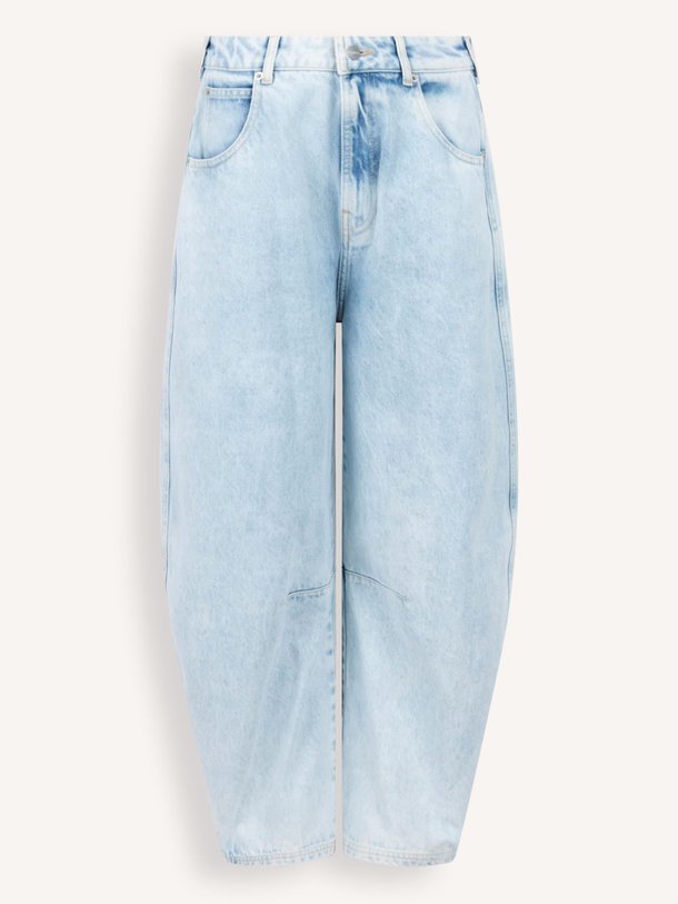 Ontdek de Illusion mid waist barrel fit jeans van Aaiko in de kleur Lichtblauw bij Orangebag. Op werkdagen voor 21:45 besteld, morgen in huis.