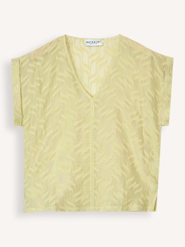 Ontdek de Faro viscosemix top van Nathalie Vleeschouwer in de kleur Limegroen bij Orangebag. Op werkdagen voor 21:45 besteld, morgen in huis.