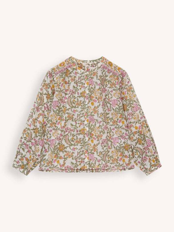 Ontdek de Jeanne katoenen blouse met bloemen dessin van Louise Misha in de kleur crème bij Orangebag. Op werkdagen voor 21:45 besteld, morgen in huis.