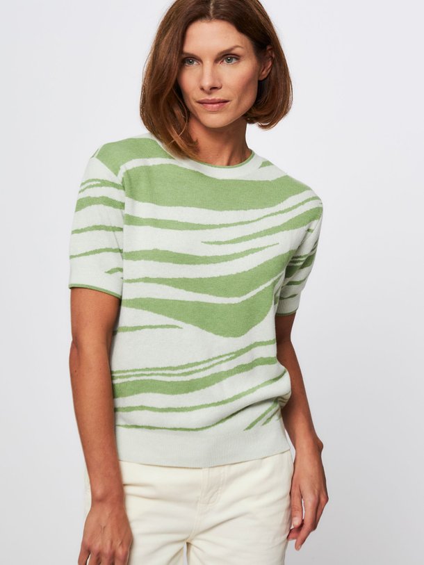 Ontdek de Wolmix top met dessin van Yaya in de kleur groen bij Orangebag. Op werkdagen voor 21:45 besteld, morgen in huis.