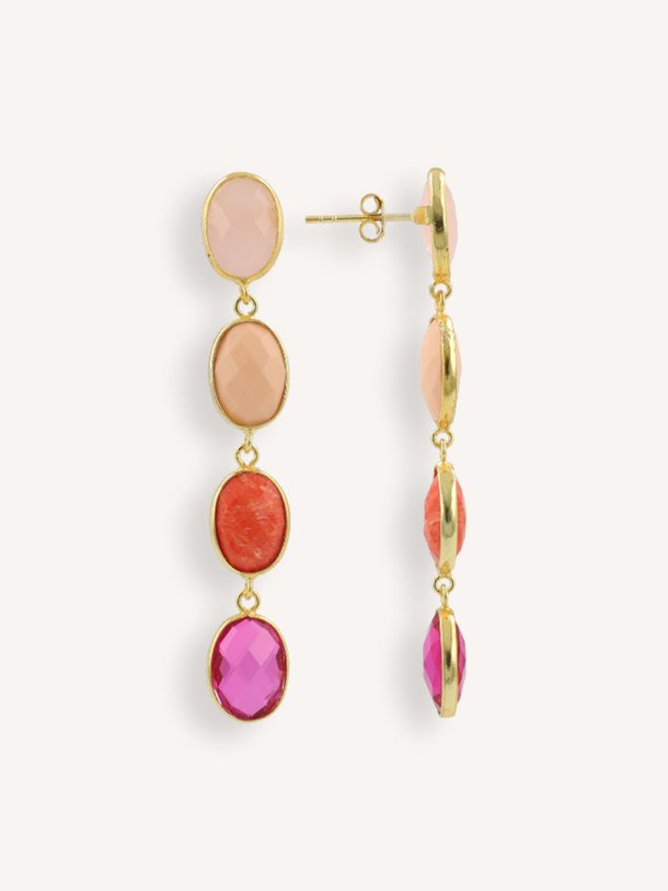 Ontdek de Four Framed vergulde oorhangers van LOTT. Gioielli in de kleur Roze bij Orangebag. Op werkdagen voor 21:45 besteld, morgen in huis.