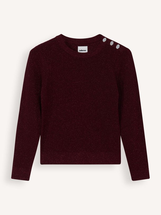 Ontdek de Aula viscosemix rib top met lurex van Bellerose in de kleur rood bij Orangebag. Op werkdagen voor 21:45 besteld, morgen in huis.