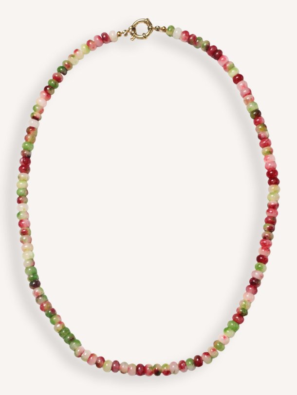 Ontdek de Roger vergulde kralen halsketting van Bonnie Studios in de kleur Rood bij Orangebag. Op werkdagen voor 21:45 besteld, morgen in huis.