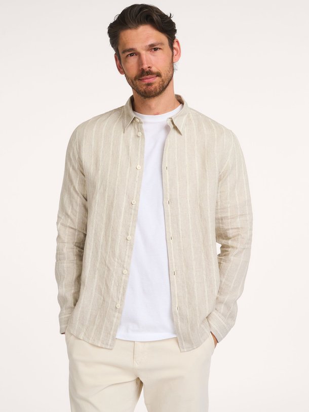 Ontdek de Enzo linnen overhemd van NN.07 in de kleur Beige bij Orangebag. Op werkdagen voor 21:45 besteld, morgen in huis.