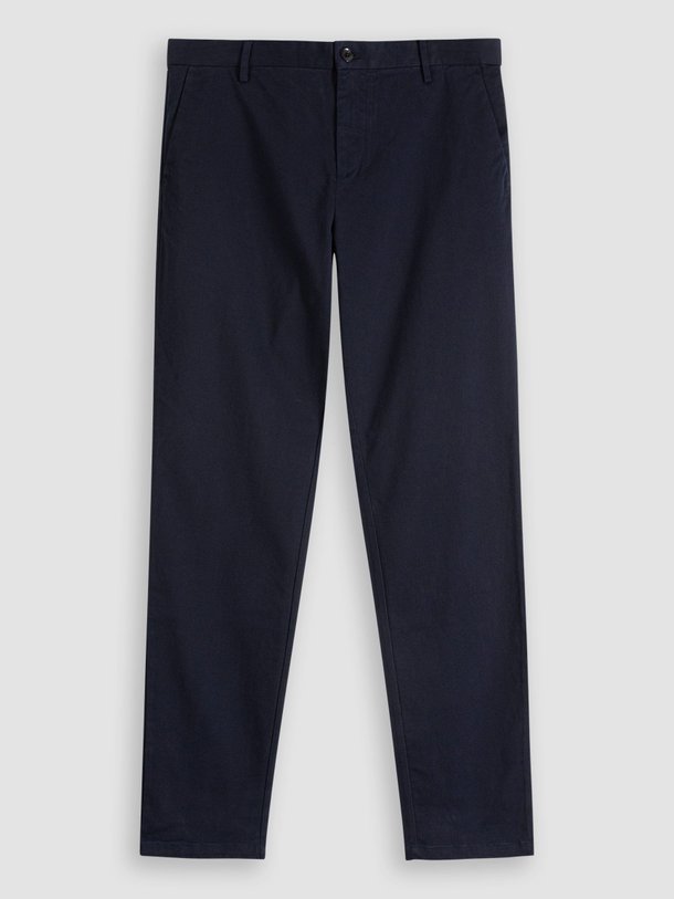 Ontdek de Frankie katoen/viscosemix chino van Samsoe Samsoe in de kleur donkerblauw bij Orangebag. Op werkdagen voor 21:45 besteld, morgen in huis.