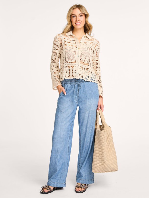 Ontdek de Katoen/linnenmix broek van Summum in de kleur blauw bij Orangebag. Op werkdagen voor 21:45 besteld, morgen in huis.