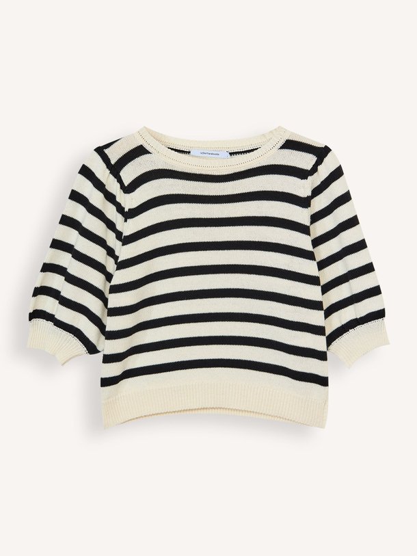 Ontdek de Felixia katoenmix gestreepte top van La Fee Maraboutee in de kleur Ecru bij Orangebag. Op werkdagen voor 21:45 besteld, morgen in huis.