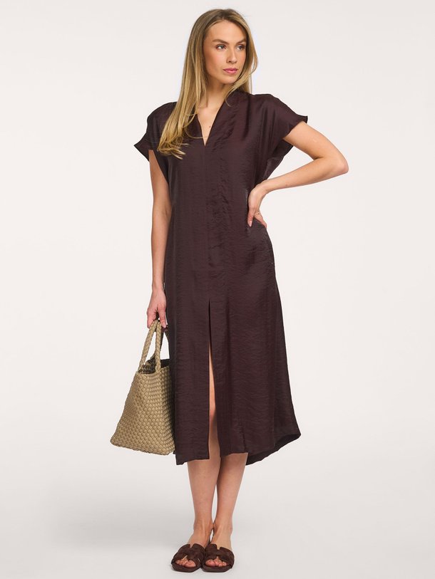 Ontdek de Seven lyocellmix maxi jurk van Bellerose in de kleur Bruin bij Orangebag. Op werkdagen voor 21:45 besteld, morgen in huis.