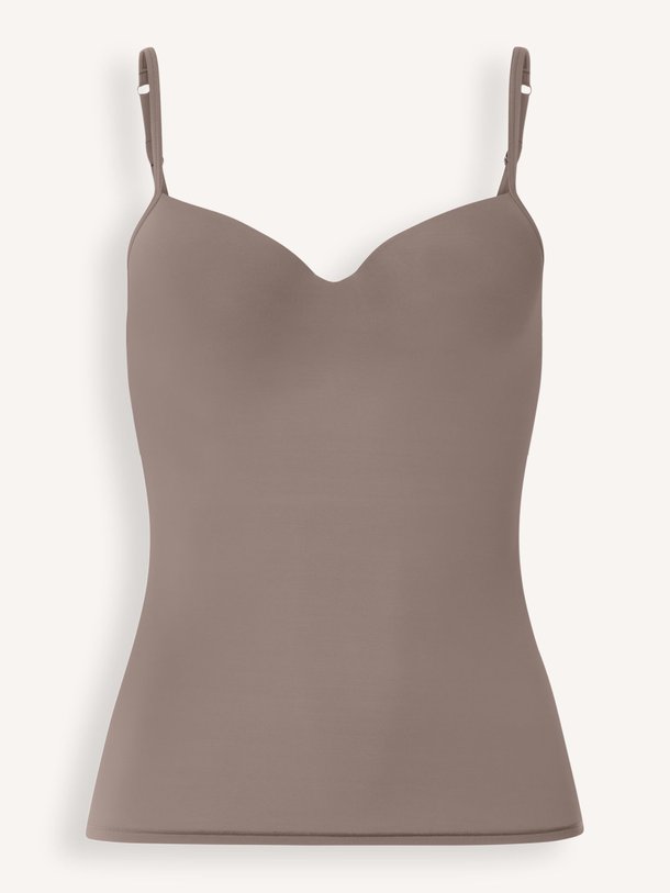 Ontdek de Camisole jersey top met voorgevormde beha van Hanro in de kleur Taupe bij Orangebag. Op werkdagen voor 21:45 besteld, morgen in huis.