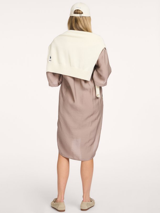 Ontdek de Callum viscosemix jurk van Co'Couture in de kleur Taupe bij Orangebag. Op werkdagen voor 21:45 besteld, morgen in huis.
