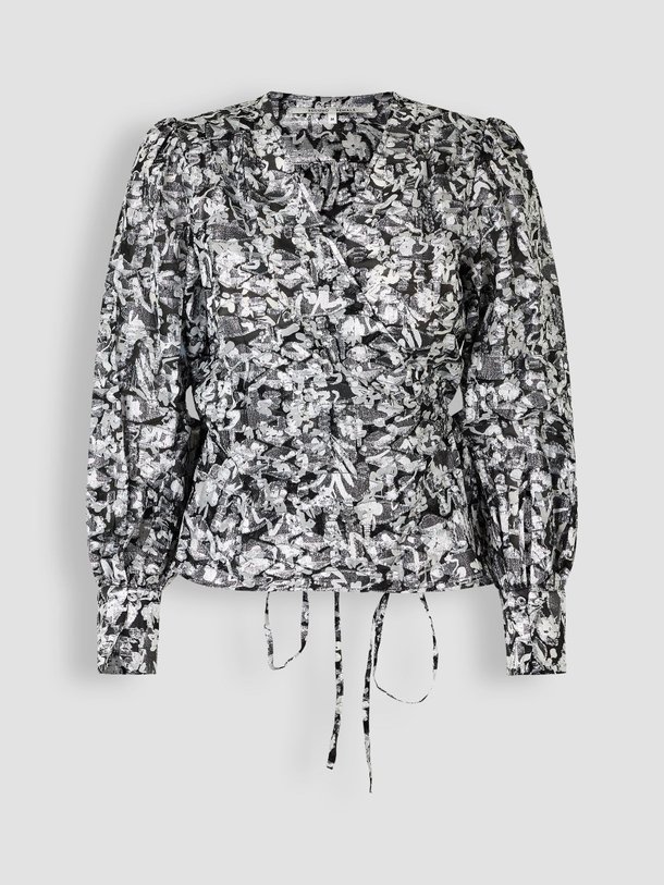 Ontdek de Doodle zijdemix overslag top met dessin van Second Female in de kleur zilverkleur bij Orangebag. Op werkdagen voor 21:45 besteld, morgen in huis.