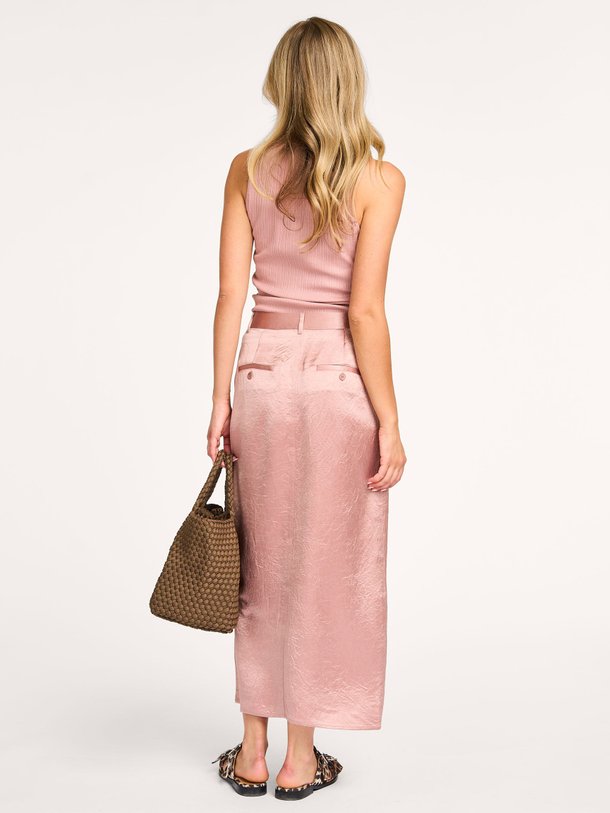 Ontdek de Geweven glanzende rok van Yaya in de kleur oud roze bij Orangebag. Op werkdagen voor 21:45 besteld, morgen in huis.