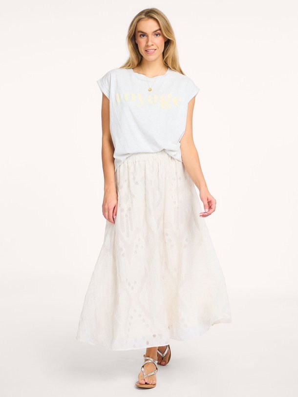 Ontdek de Juta viscosemix A-lijn rok van By-Bar in de kleur Crème bij Orangebag. Op werkdagen voor 21:45 besteld, morgen in huis.