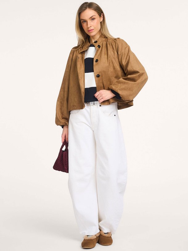 Ontdek de Tirsa suède look jack van Neo Noir in de kleur Cognac bij Orangebag. Op werkdagen voor 21:45 besteld, morgen in huis.