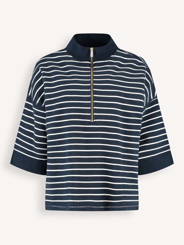 Ontdek de Daan katoenen gestreepte sweater van Deblon in de kleur Donkerblauw bij Orangebag. Op werkdagen voor 21:45 besteld, morgen in huis.