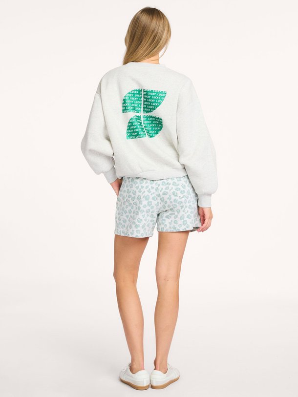 Ontdek de Bibi katoenmix gemêleerde sweater met print van By-Bar in de kleur Lichtgrijs bij Orangebag. Op werkdagen voor 21:45 besteld, morgen in huis.