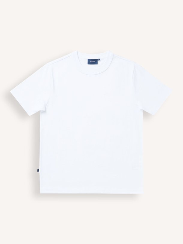 Ontdek de Jessica katoenen T-shirt van Denham in de kleur wit bij Orangebag. Op werkdagen voor 21:45 besteld, morgen in huis.