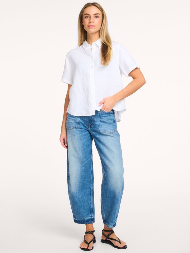 Ontdek de Samina linnen blouse van Samsoe Samsoe in de kleur Wit bij Orangebag. Op werkdagen voor 21:45 besteld, morgen in huis.