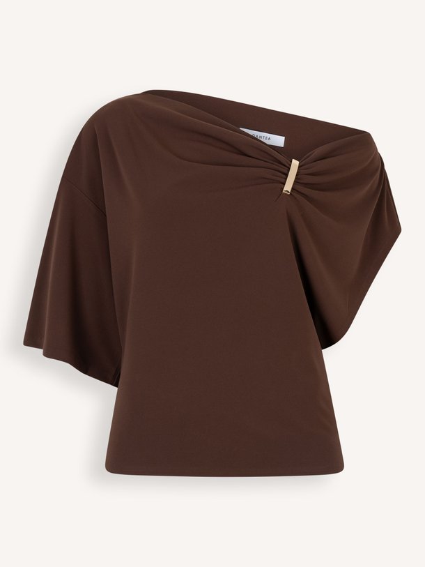 Ontdek de Gou geweven top van Dante 6 in de kleur Donkerbruin bij Orangebag. Op werkdagen voor 21:45 besteld, morgen in huis.
