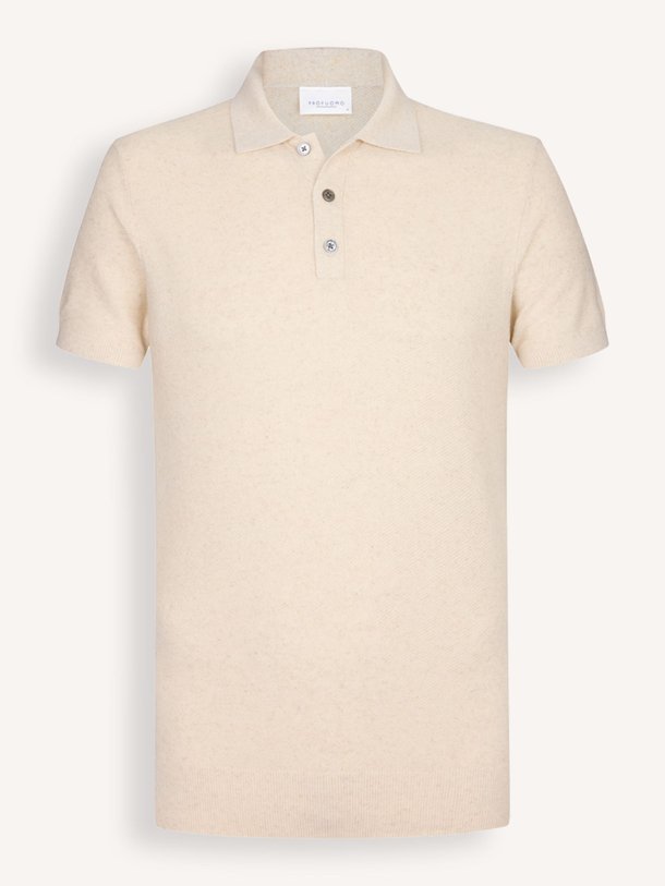 Ontdek de Katoen/linnenmix gemêleerde polo van Profuomo in de kleur zand bij Orangebag. Op werkdagen voor 21:45 besteld, morgen in huis.