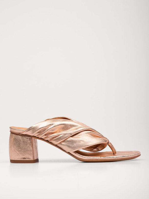 Ontdek de Lederen metallic muiltjes van forte_forte in de kleur brons bij Orangebag. Op werkdagen voor 21:45 besteld, morgen in huis.