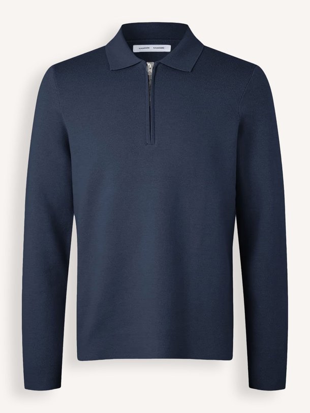 Ontdek de Saguna organic cottonmix polo trui van Samsoe Samsoe in de kleur Donkerblauw bij Orangebag. Op werkdagen voor 21:45 besteld, morgen in huis.